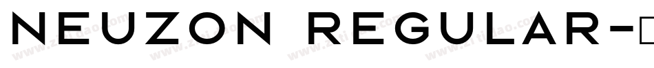 Neuzon Regular字体转换